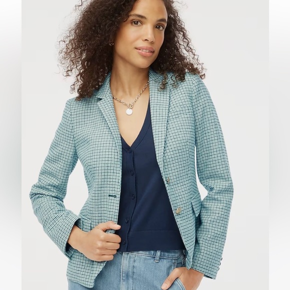 NWT J. Crew Herringbone wool-blend schoolboy blazer - Picture 11 of 11